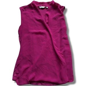 Reitmans Fuchsia Sleeveless Blouse – Size M | Lightweight Chic | Summer Capsule